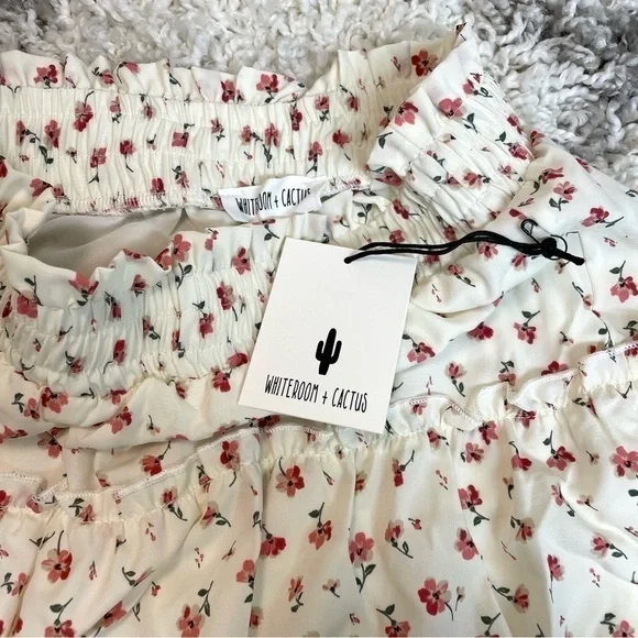 NWT Whiteroom + Cactus Ivory Floral Skirt Set - Picture 8 of 10